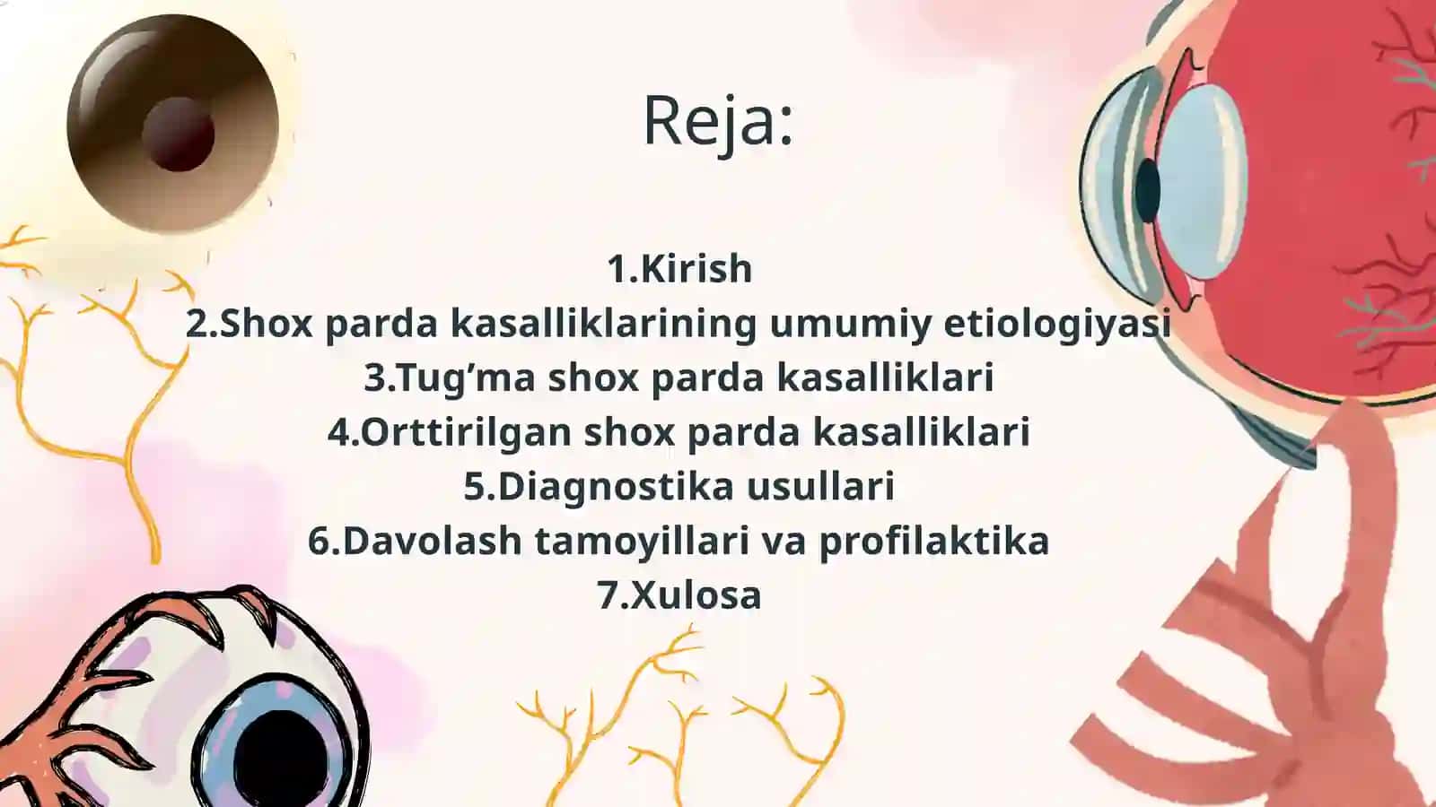 Tug’ma va orttirilgan shox parda kasalliklari 2