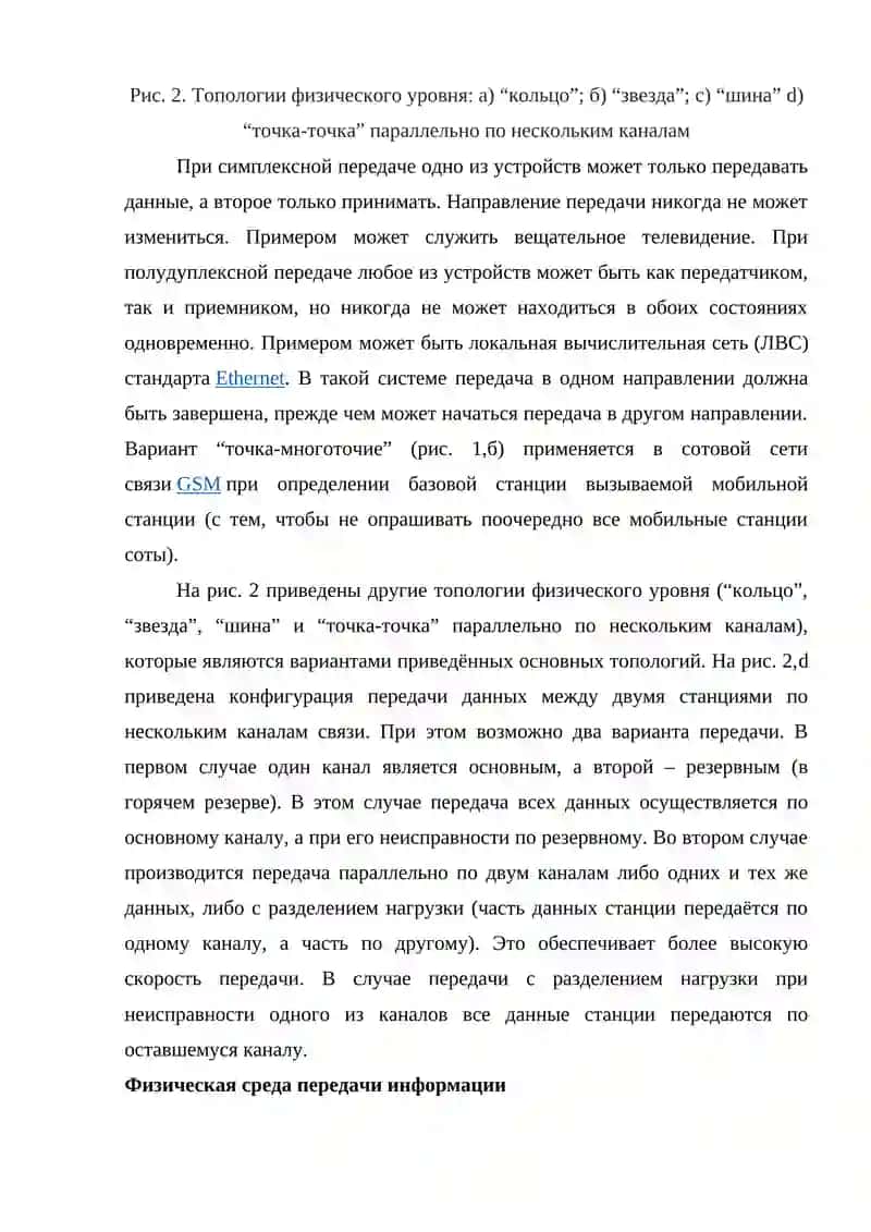 Архитектура физического уровня 2