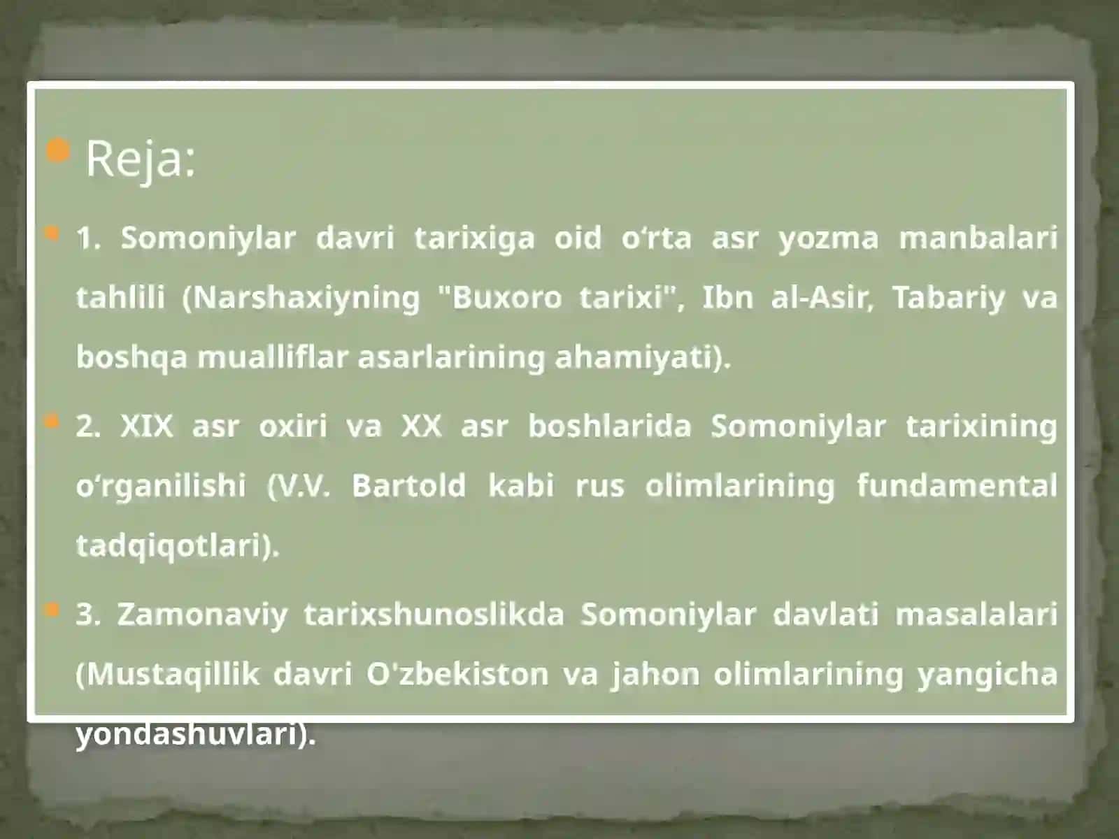 Somoniylar davlati tarixshunosligi 2