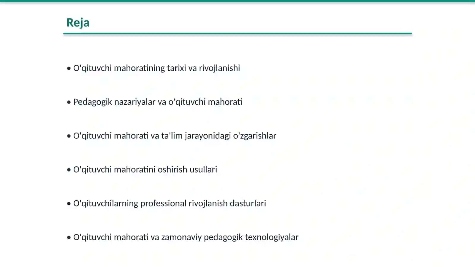 Pedagogik fikrlar taraqqiyotida o'qituvchi mahorati masalalari 2