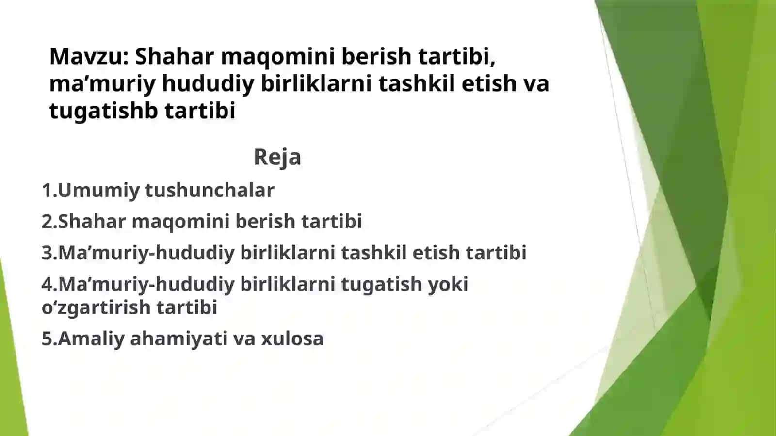 Sayqonov Lazizbekning konstitutsiyaviy huquq fanidan tayyorlagan taqdimoti 2