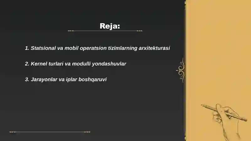 Statsional va mobil operatsion tizim dasturlari 2