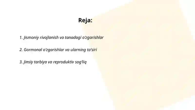 Oʻsmirlik davri 2