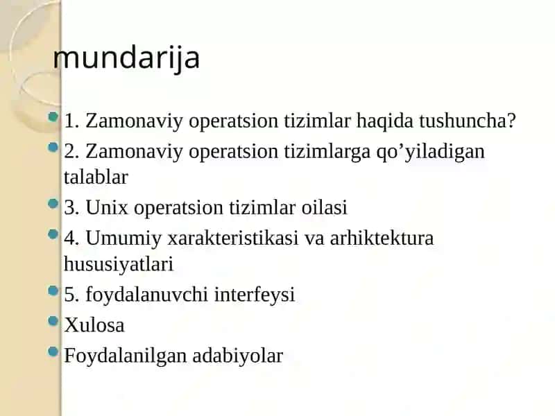 Zamonaviy operatsion tizimlar to'g'risida ma'ruza-13 2