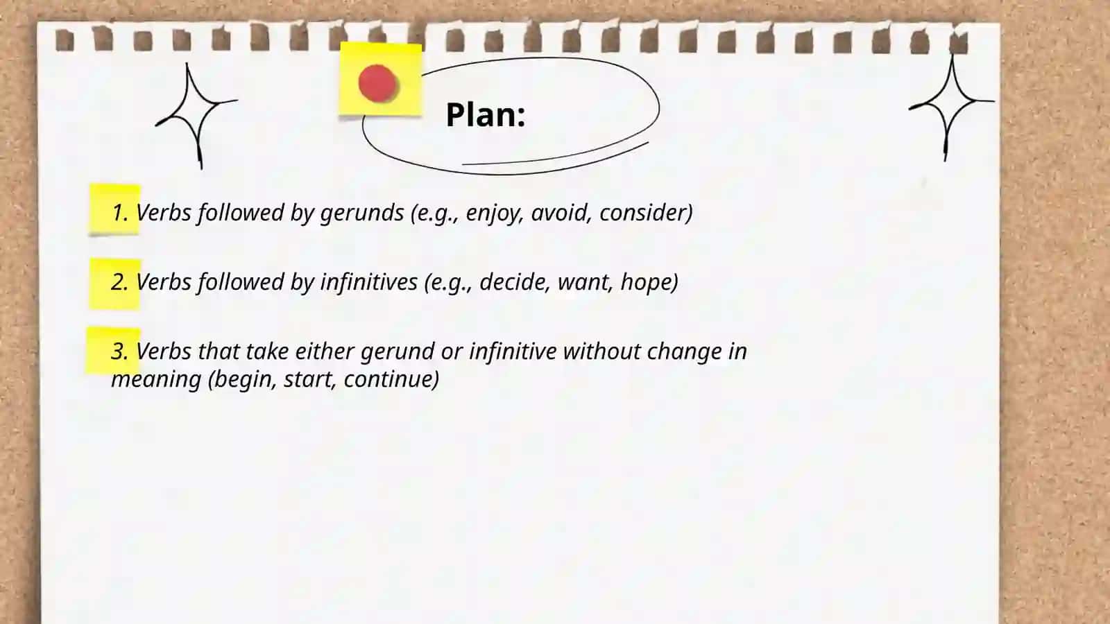 Gerund and infinitive 2
