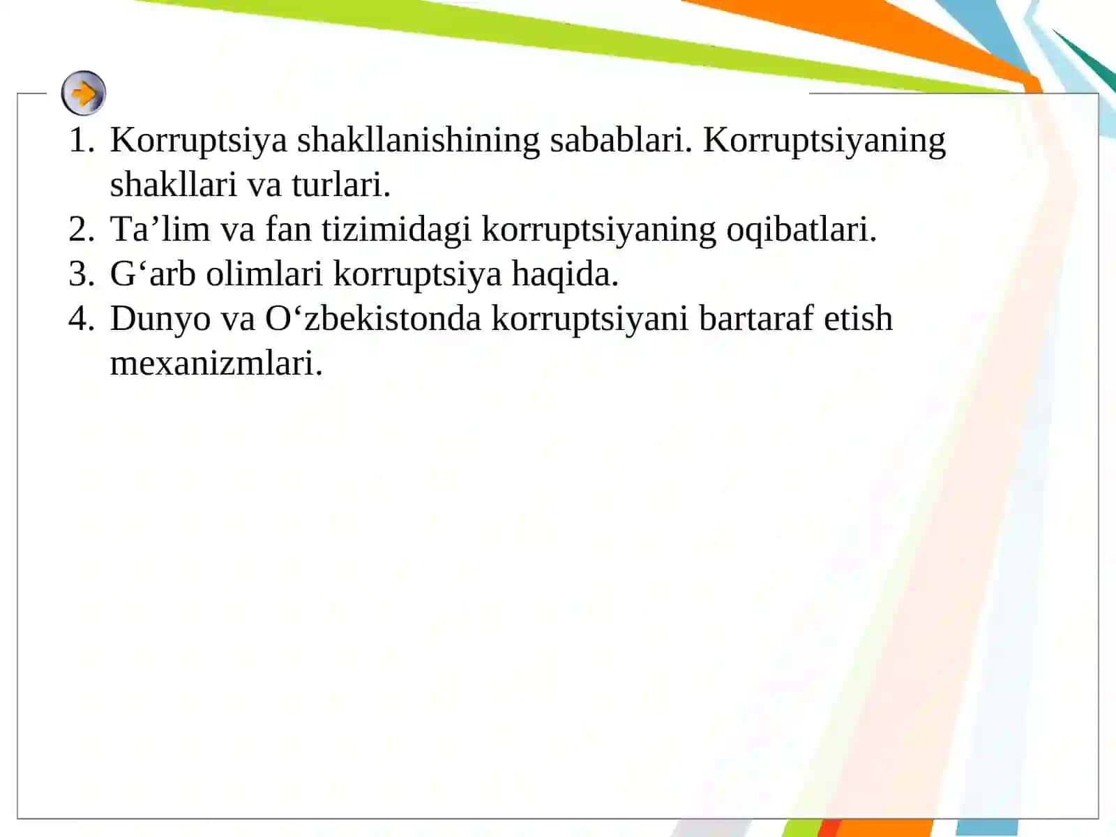 Korruptsiyaga qarshi kurashning ijtimoiy, g‘oyaviy asoslari 2
