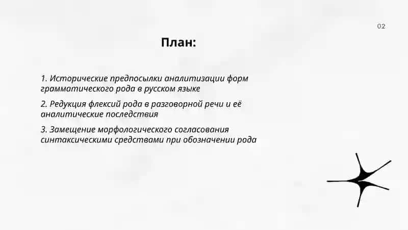 Аналитизм в употреблении форм грамматического рода 2