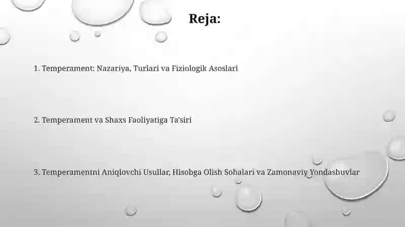Temperament: Nazariya, Turlari va Fiziologik Asoslari 2