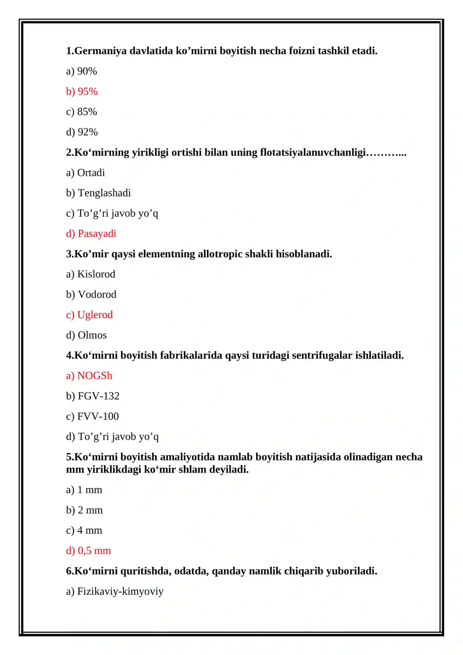 Nometall rudalarni boyitish texnologiyasi 2