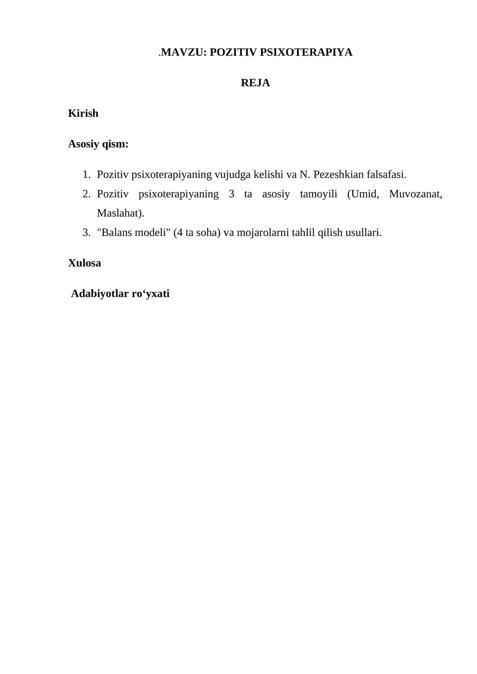 POZITIV PSIXOTERAPIYA 2