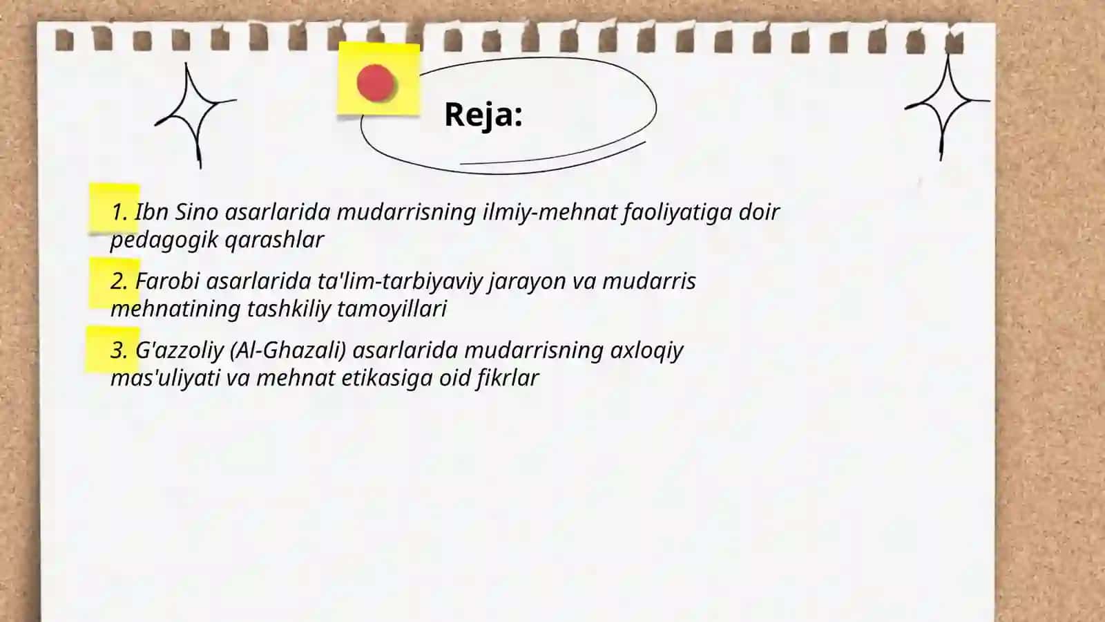 Sharq allomalarining asarlarida mudarrislar mehnati to‘g'risida ilg‘or pedagogik fikrlar 2