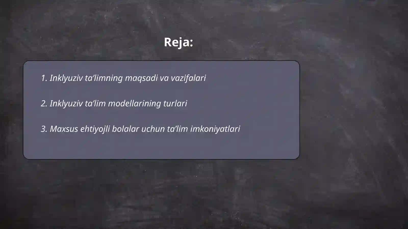 Inklyuziv taʼlim modellari tahlili va xususiyatlarini 2