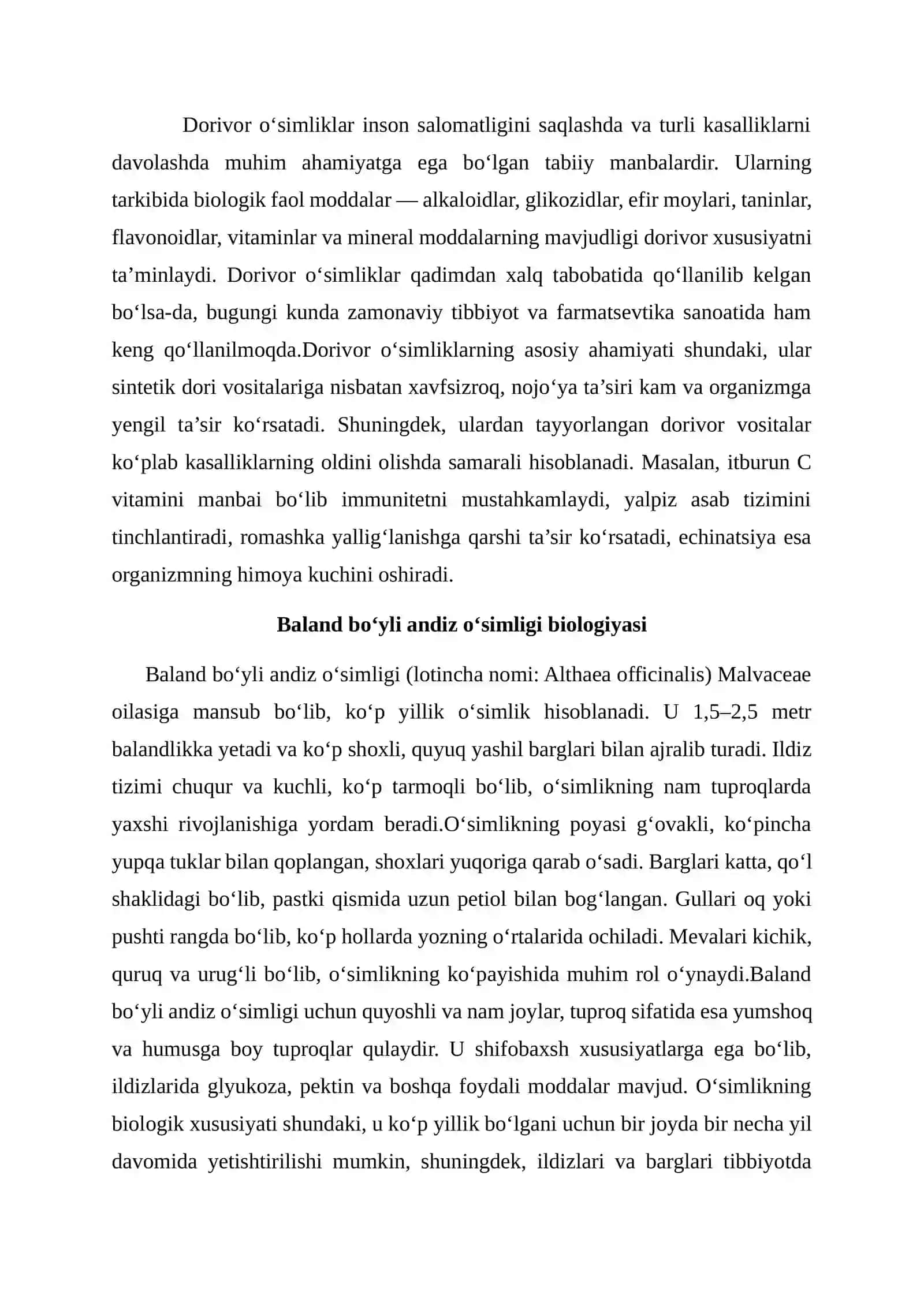 Baland bo'yli andiz o'simligini yetishtirish texnologiyasi 2