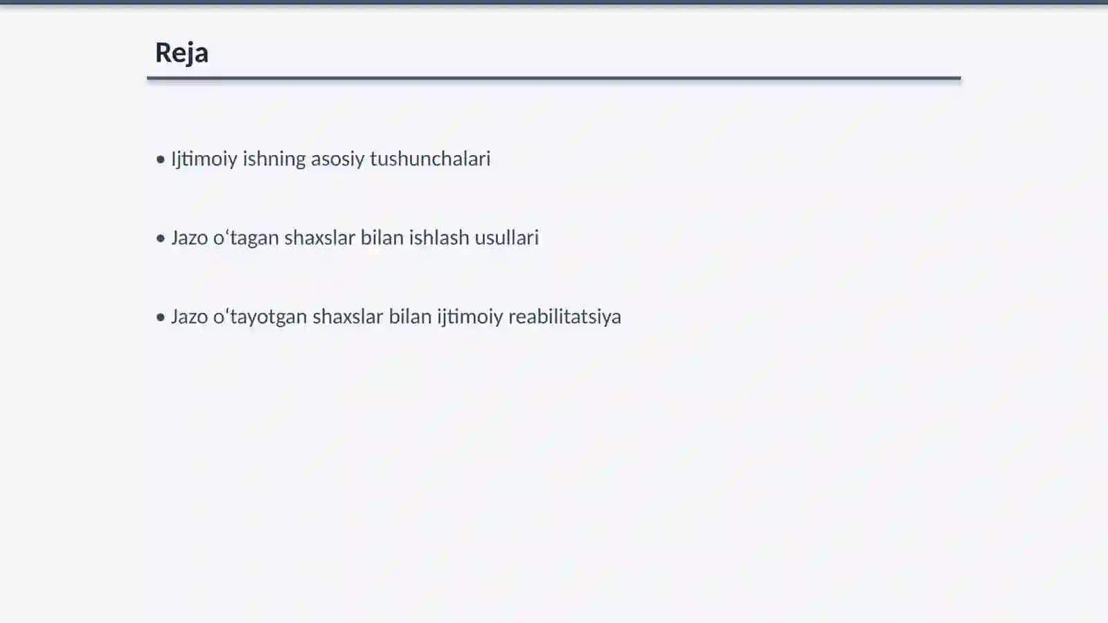 Jazo oʻtagan yoki jazo oʻtayotgan shaxslar oʻrtasida ijtimoiy ish 2