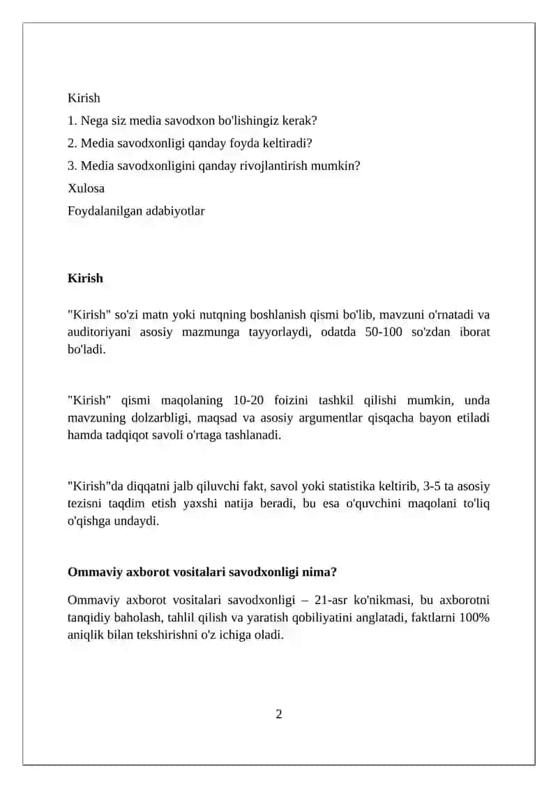 Siz nma uchun mediasavodxon bolishingiz kerak? 2