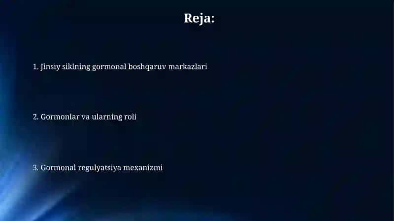 Jinsiy siklning gormonal boshqariluvi mexanizmi 2