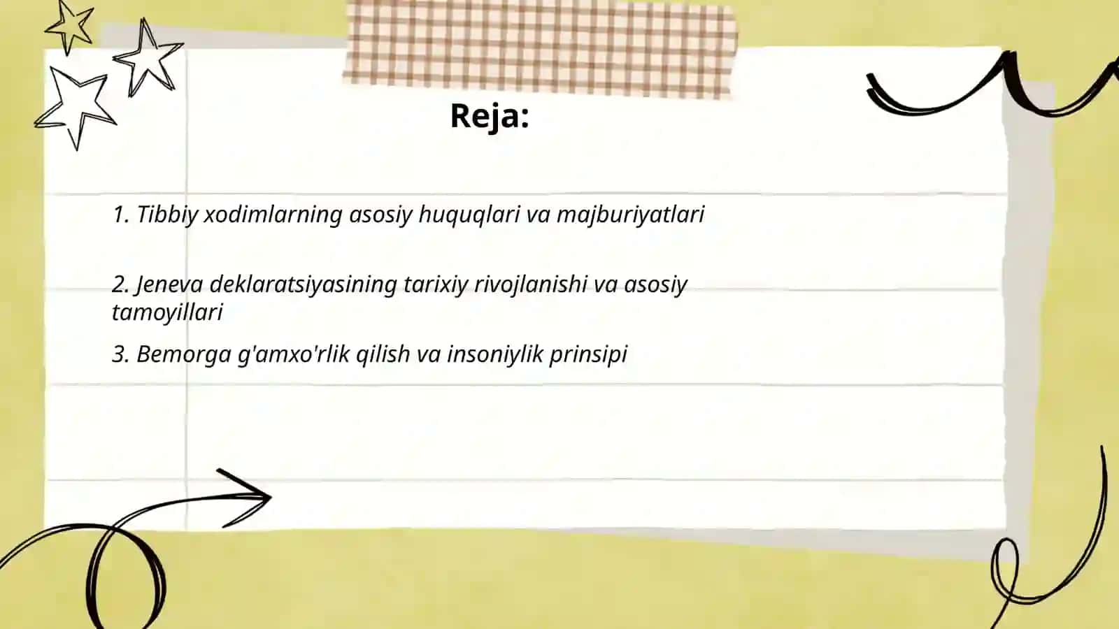 Tibbiy xodimlarning huquqlari 2