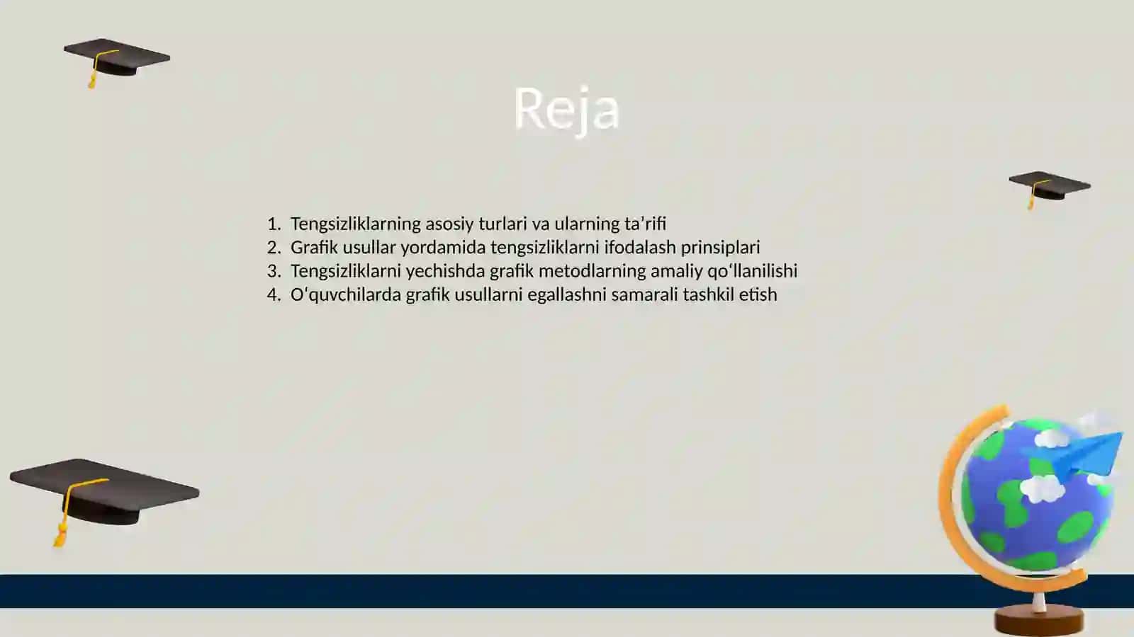 TENGSIZLIKLARNI OʻQITISHDA GRAFIK USULLARDAN FOYDALANISH METODIKASI 2