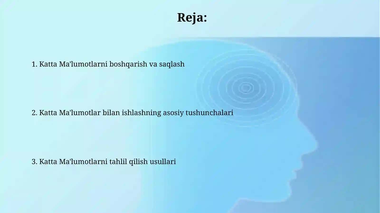 Katta Ma'lumotlar tahlili 2