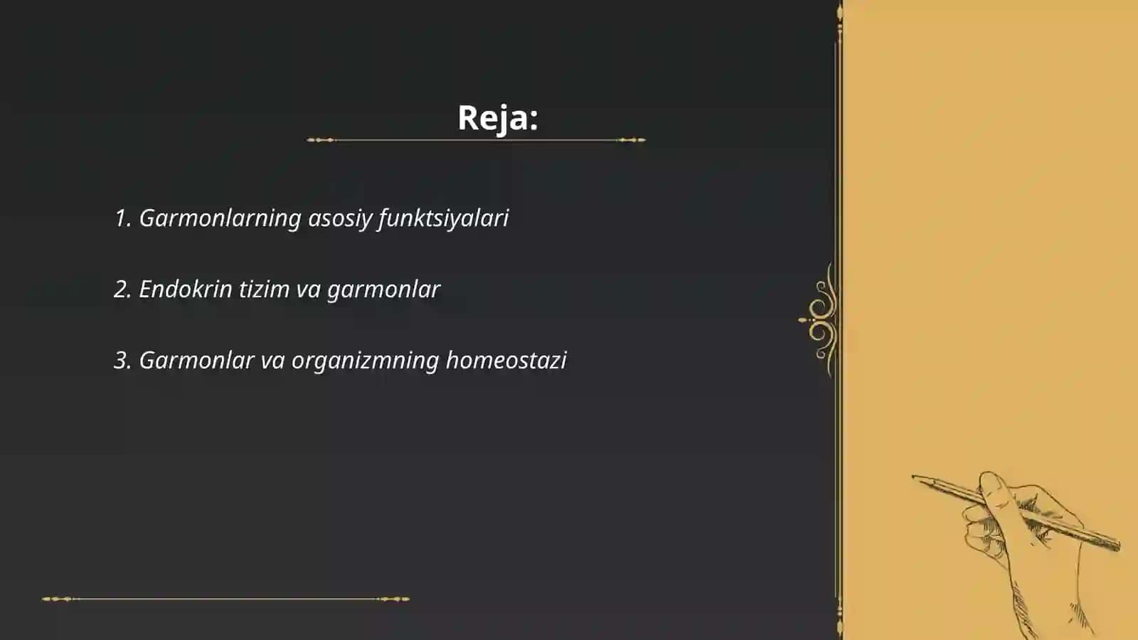 Garmonlar faoliyati 2