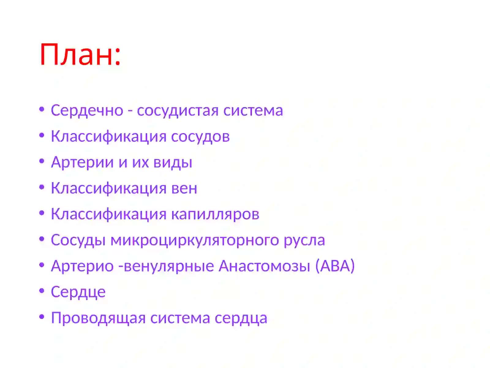 Сердечно-сосудистая система 2