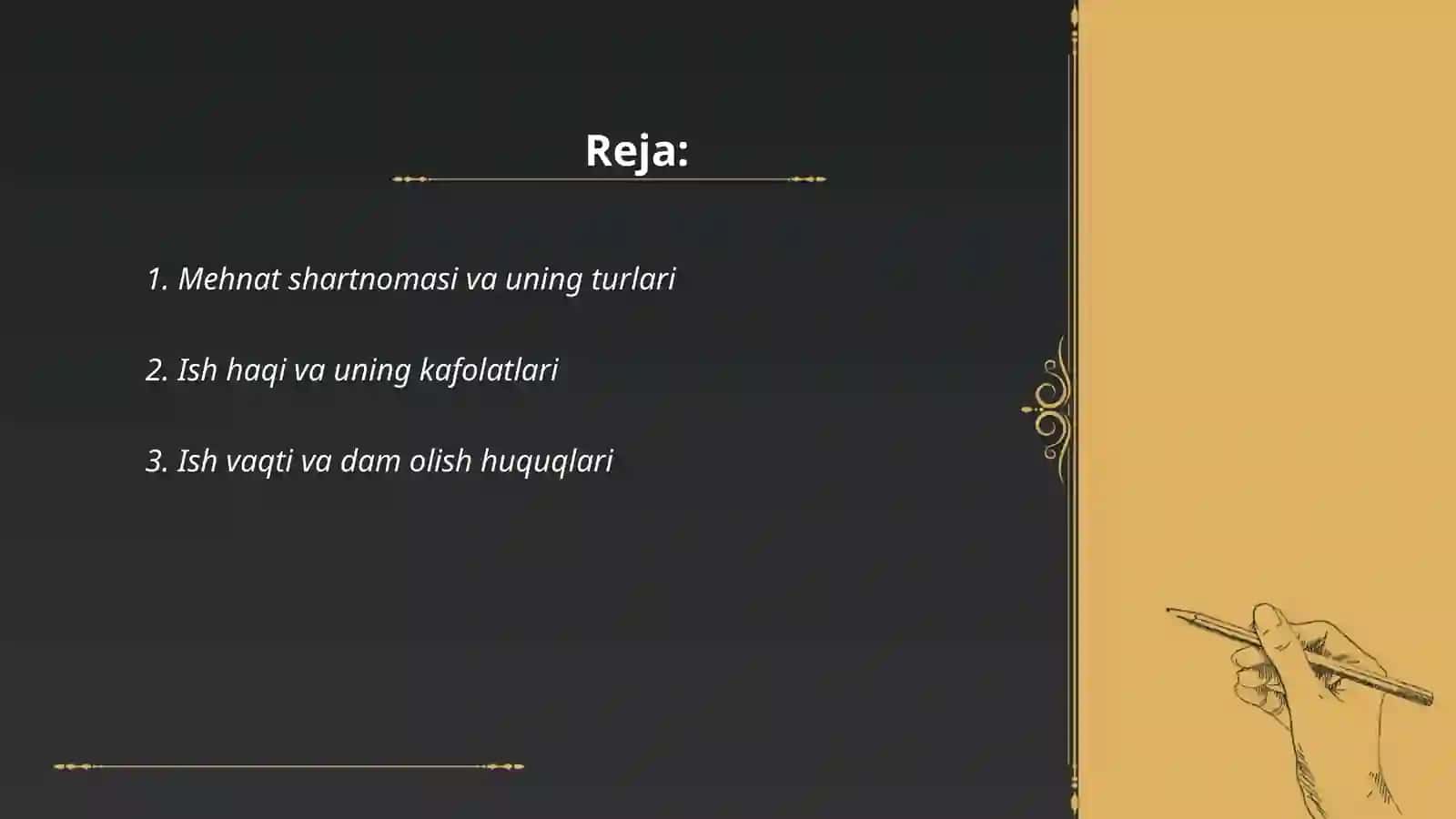 Mehnatga doir huquqiy munosabatlar 2