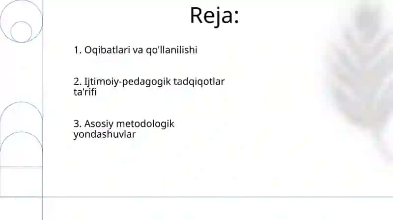 Ijtimoiy pedagogik tadqiqotning mohiyati 2