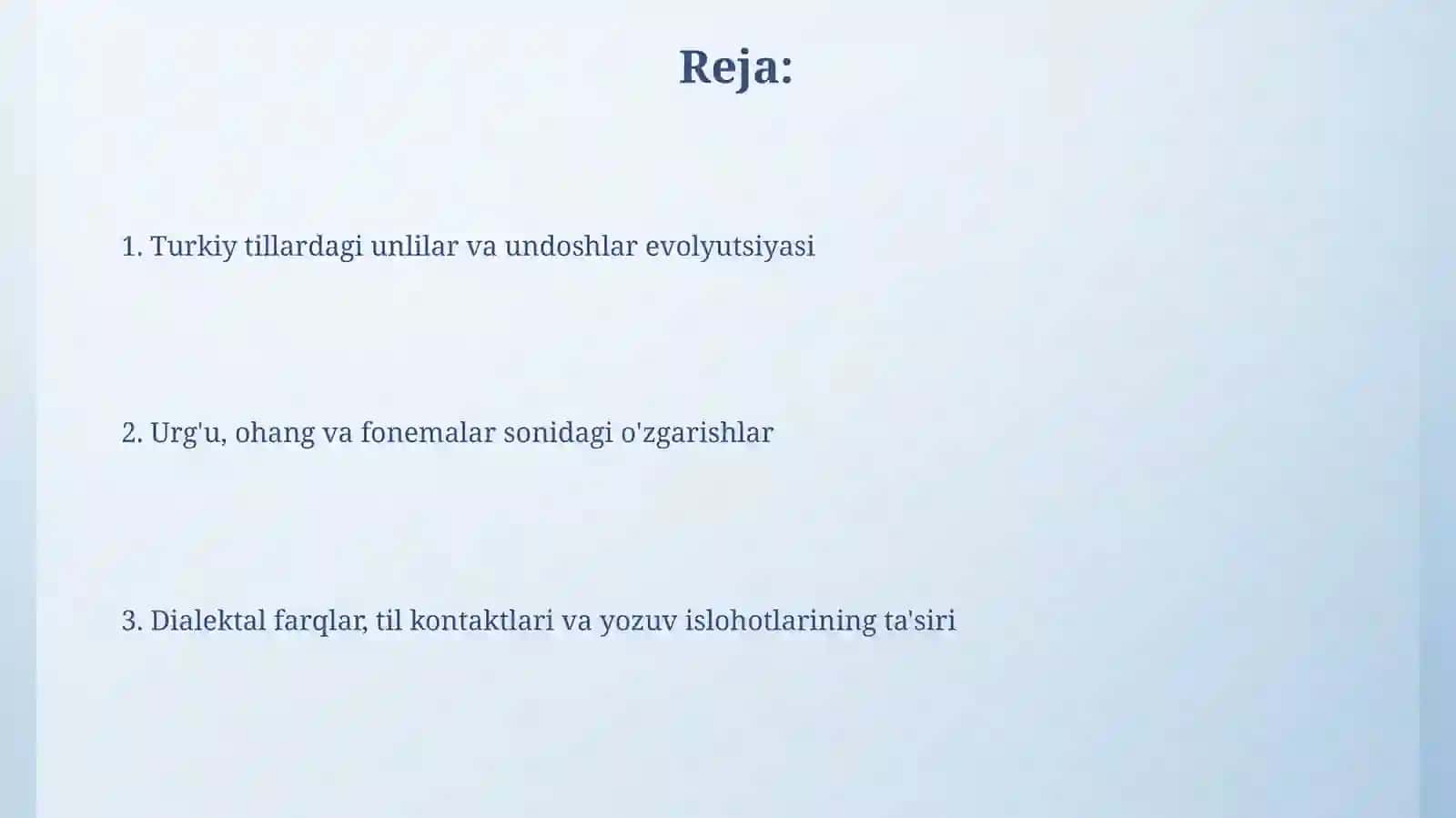 Turkiy tillarning fonetik tizimidagi oʻzgarishlar 2