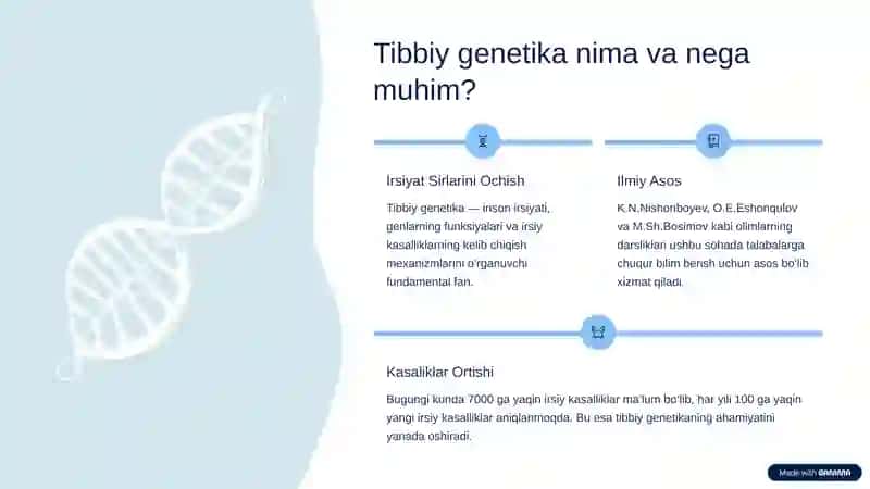 UASH faoliyatida tibbiy genetika modulini o'rni va ahamiyati 2