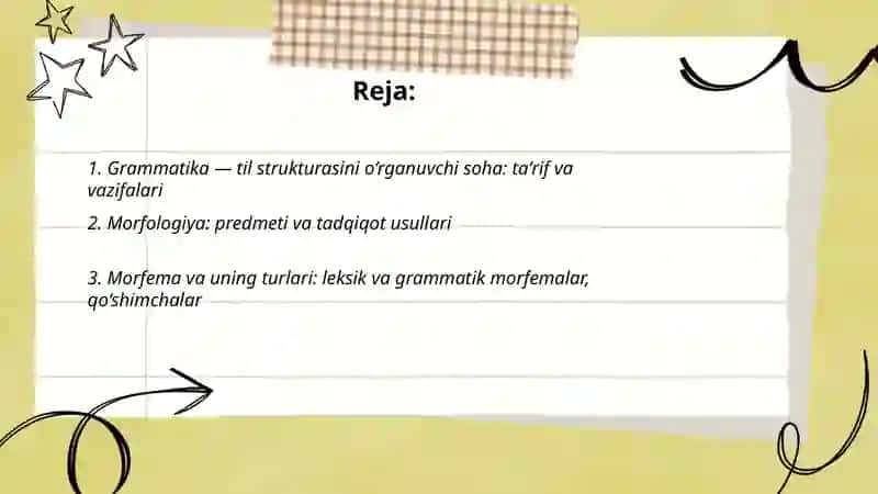 Grammatika - Til Strukturasini O‘rganuvchi Soha 2