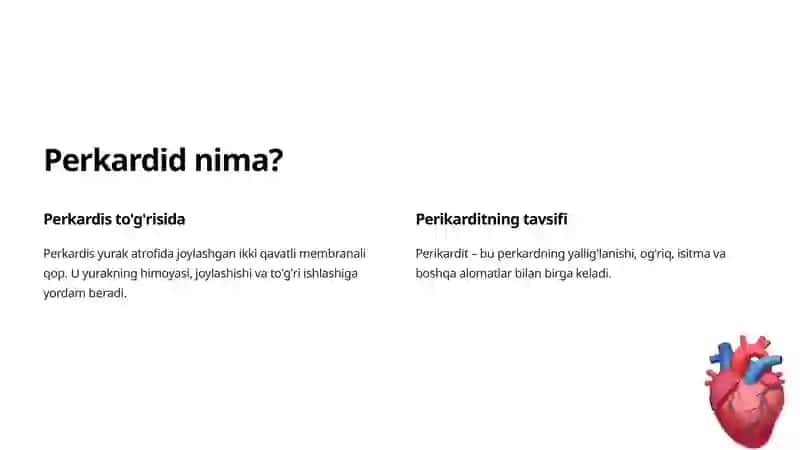 Perikarditlarda Operatsiyalar: Umumiy Ma'lumot 2