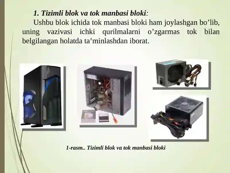 Shaxsiy kompyuterning asosiy va   qo’shimcha qurilmalari bilan tanishish 2