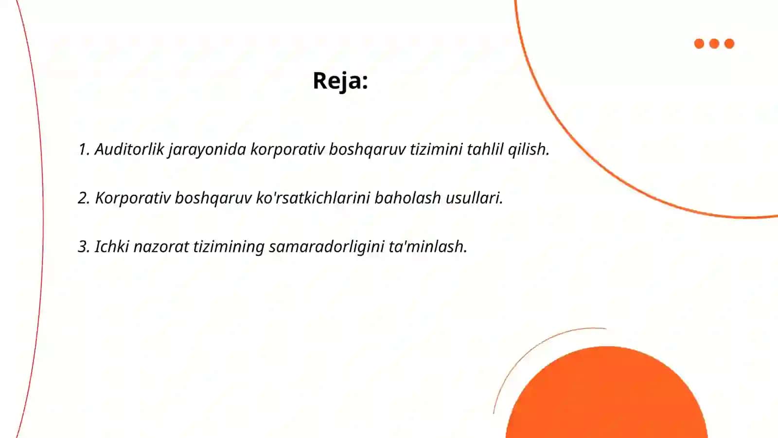 Korporativ boshqaruvni baholash 2