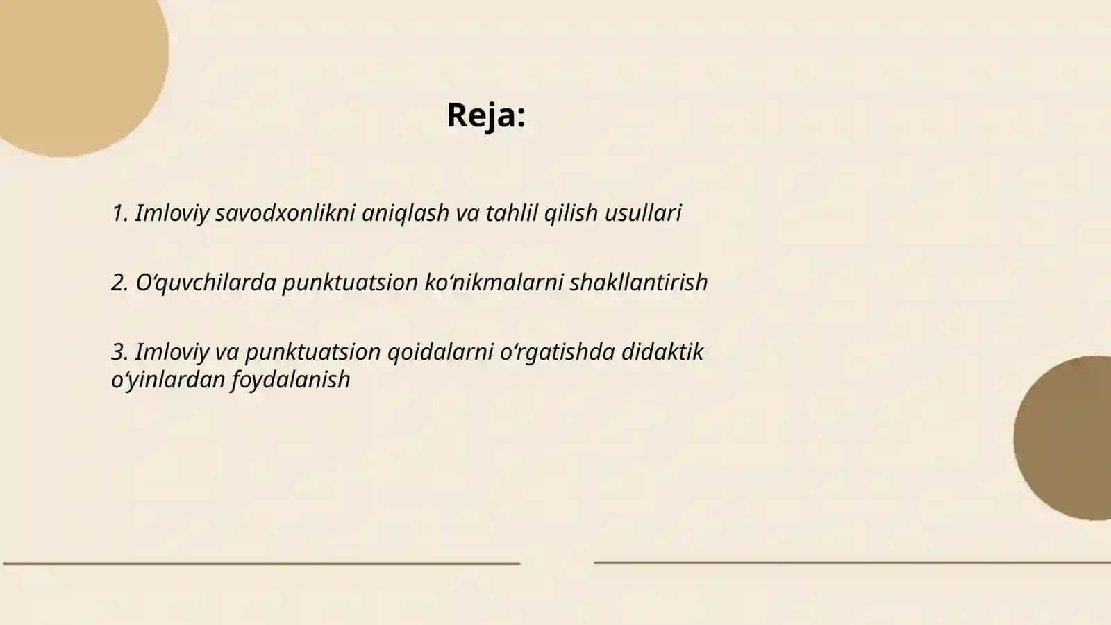 Boshlang‘ich talimda imloviy va punktuatsion savodxonlikni oshirish bo‘yicha tavsiyalar ishlab chiqish 2