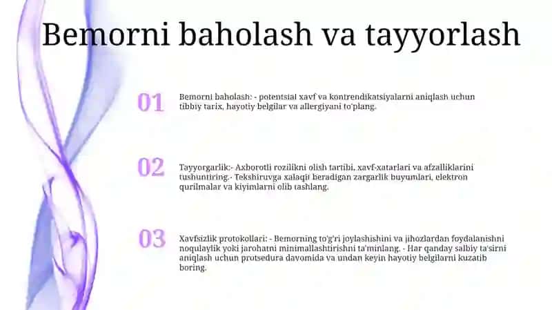 Invaziv Va Noinvaziv Tekshiruvga Bemorni Tayyorlashda Xavfsizlik Tamoillari 2