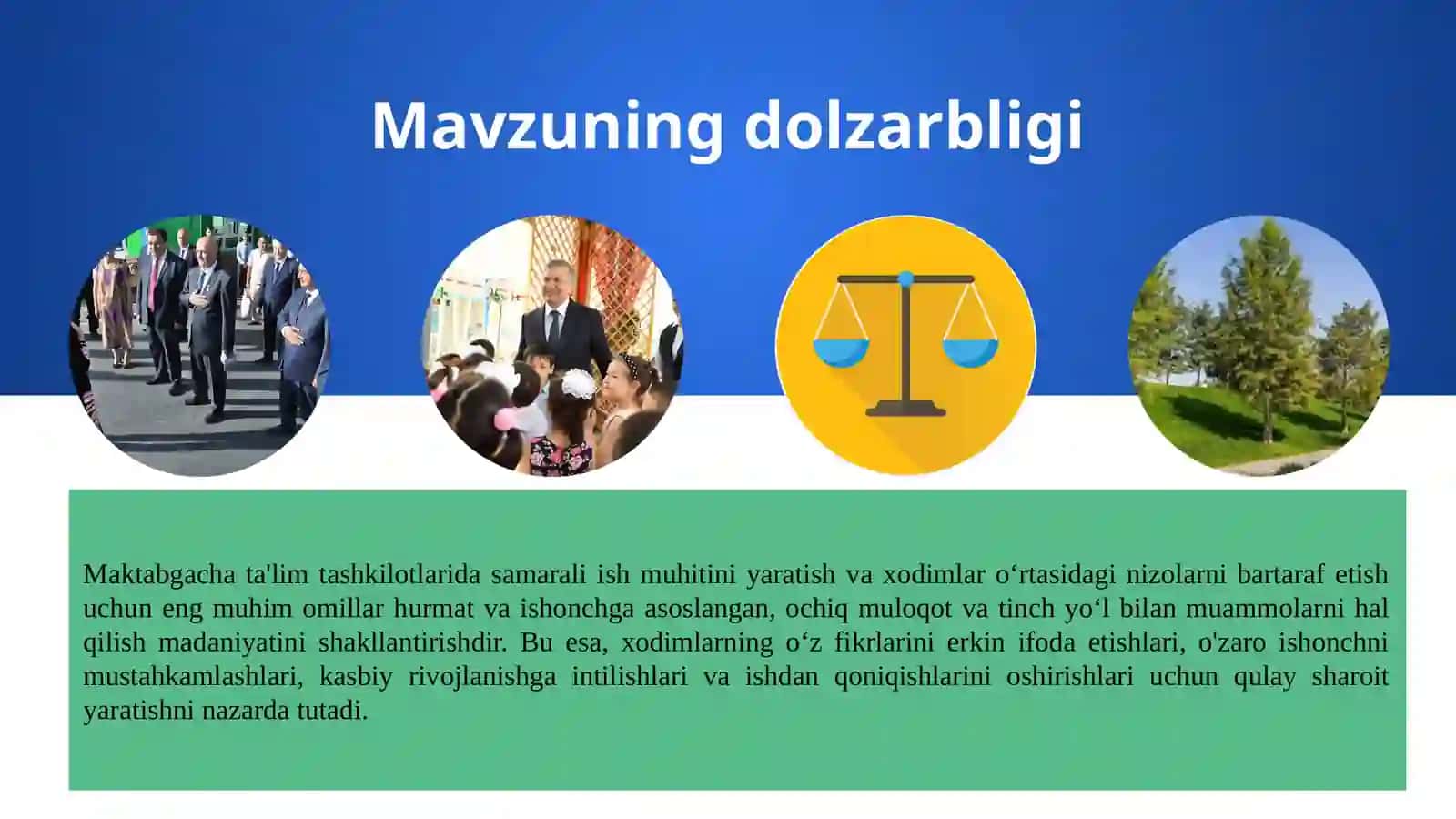 Maktabgacha ta’lim tashkilotlarida jamoa ichidagi munosabatlarni tartibga solish 2