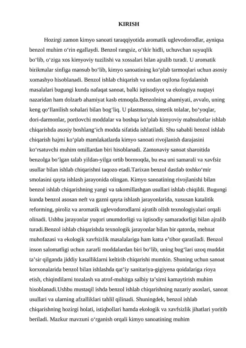 Benzol kimyoviy xossalari 2