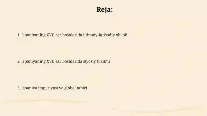 Ispaniyaning XVIll asr boshidagi ijtimoiy iqtisody va siyosiy ahvoli 2