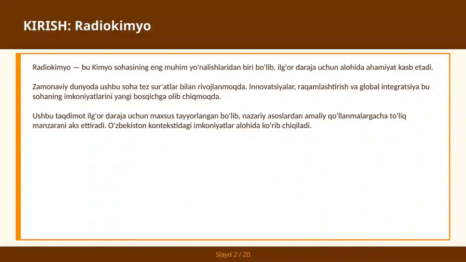 Radiokimyo 2