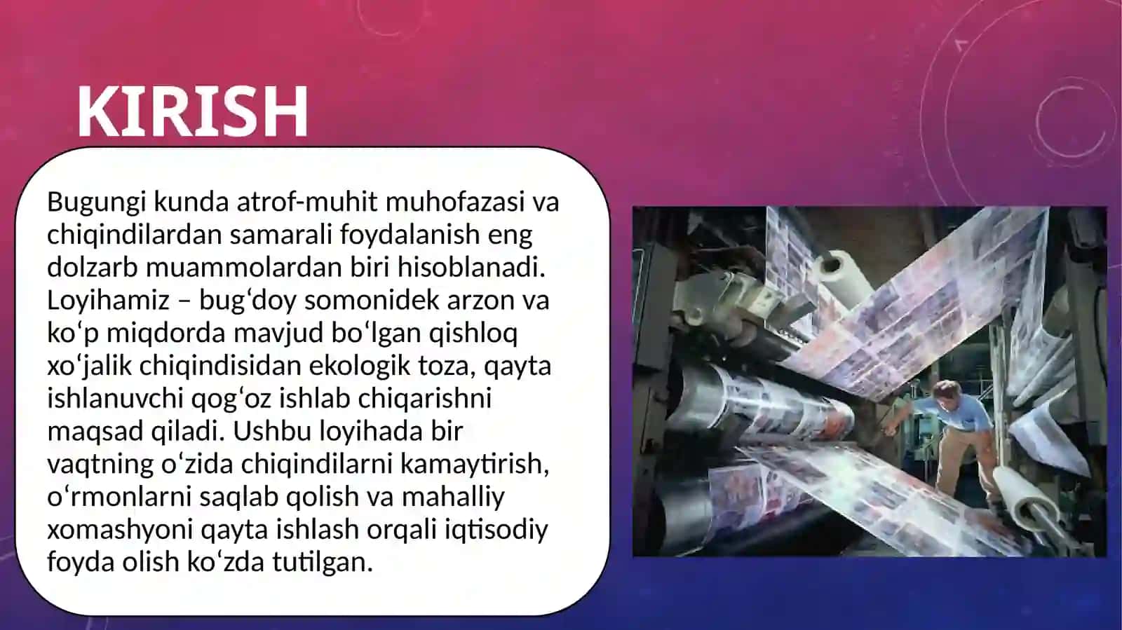 Somondan qog‘oz ishlab chiqarish 2