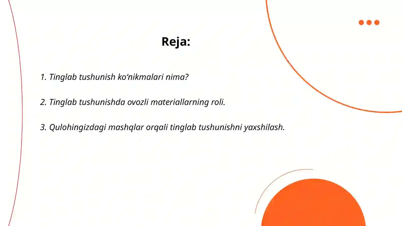 Oʻquvchilarda tinglab tushunish koʻnikmalarini shakllantirish mazmuni 2