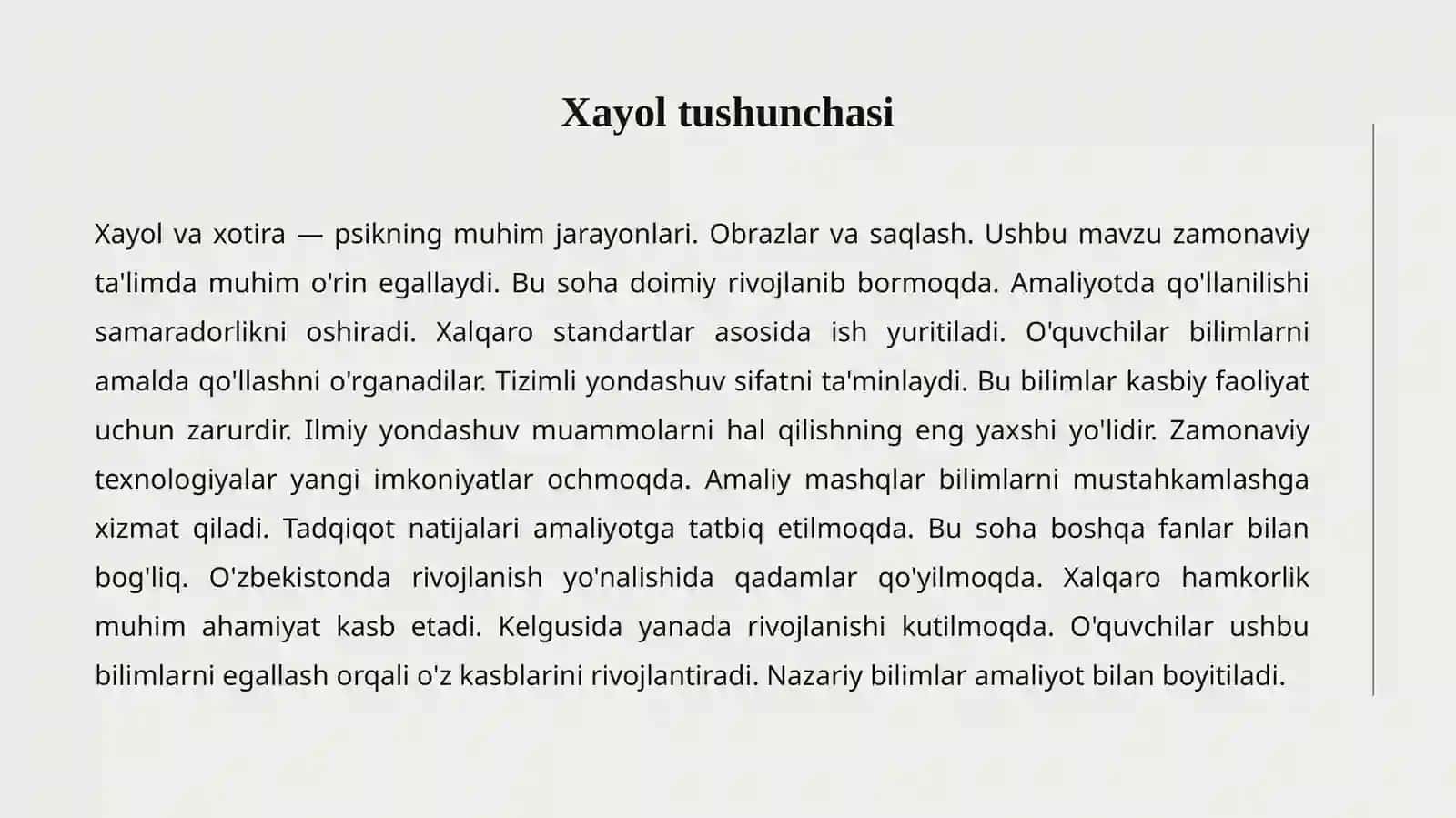 Xayol va xotira 2