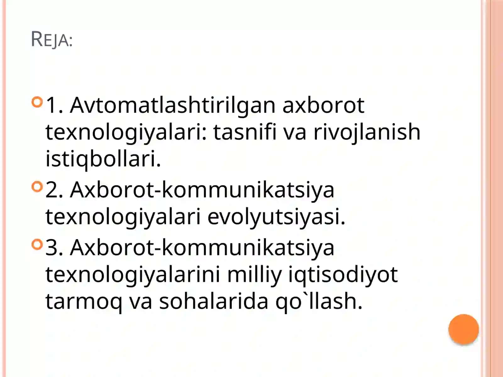 АХBОRОT-KОMMUNIKАTSIYA TЕХNОLОGIYALАRININGTАSNIFLАNISHI 2