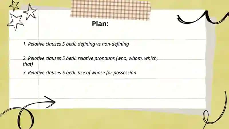 Relative clauses 5 betli 2