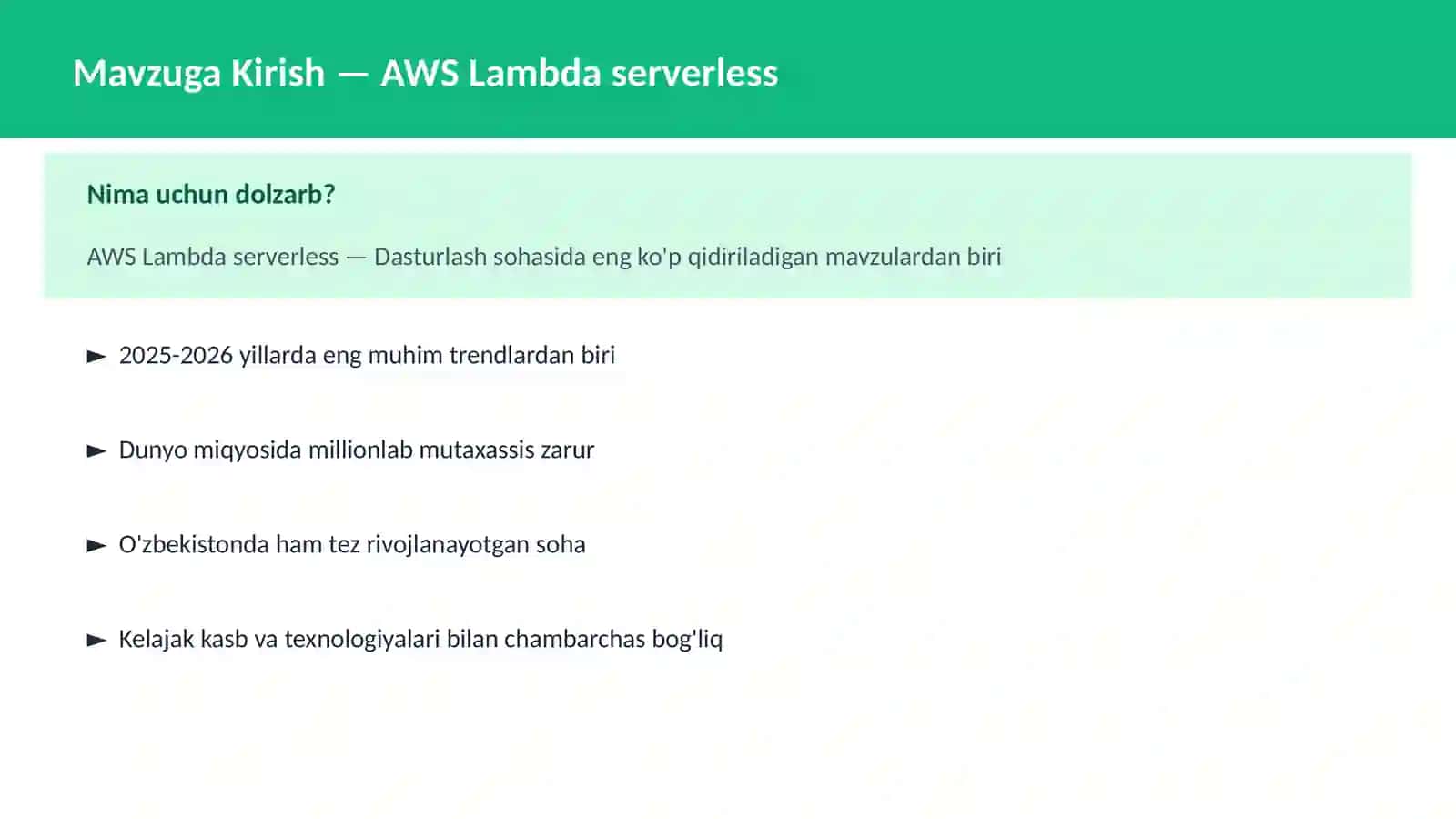 AWS Lambda serverless 2