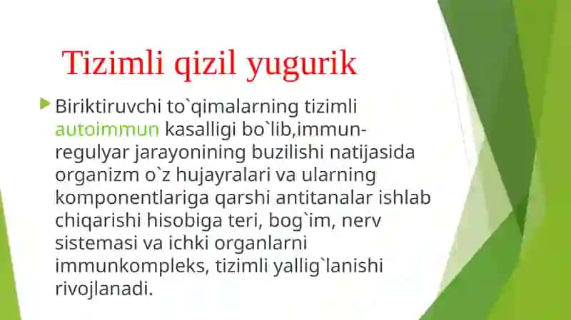 Tizimli qizilyugurik 2