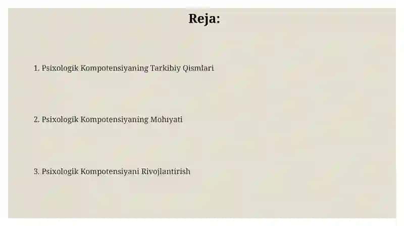 Psixologik kompetentlik va uning mazmuni 2