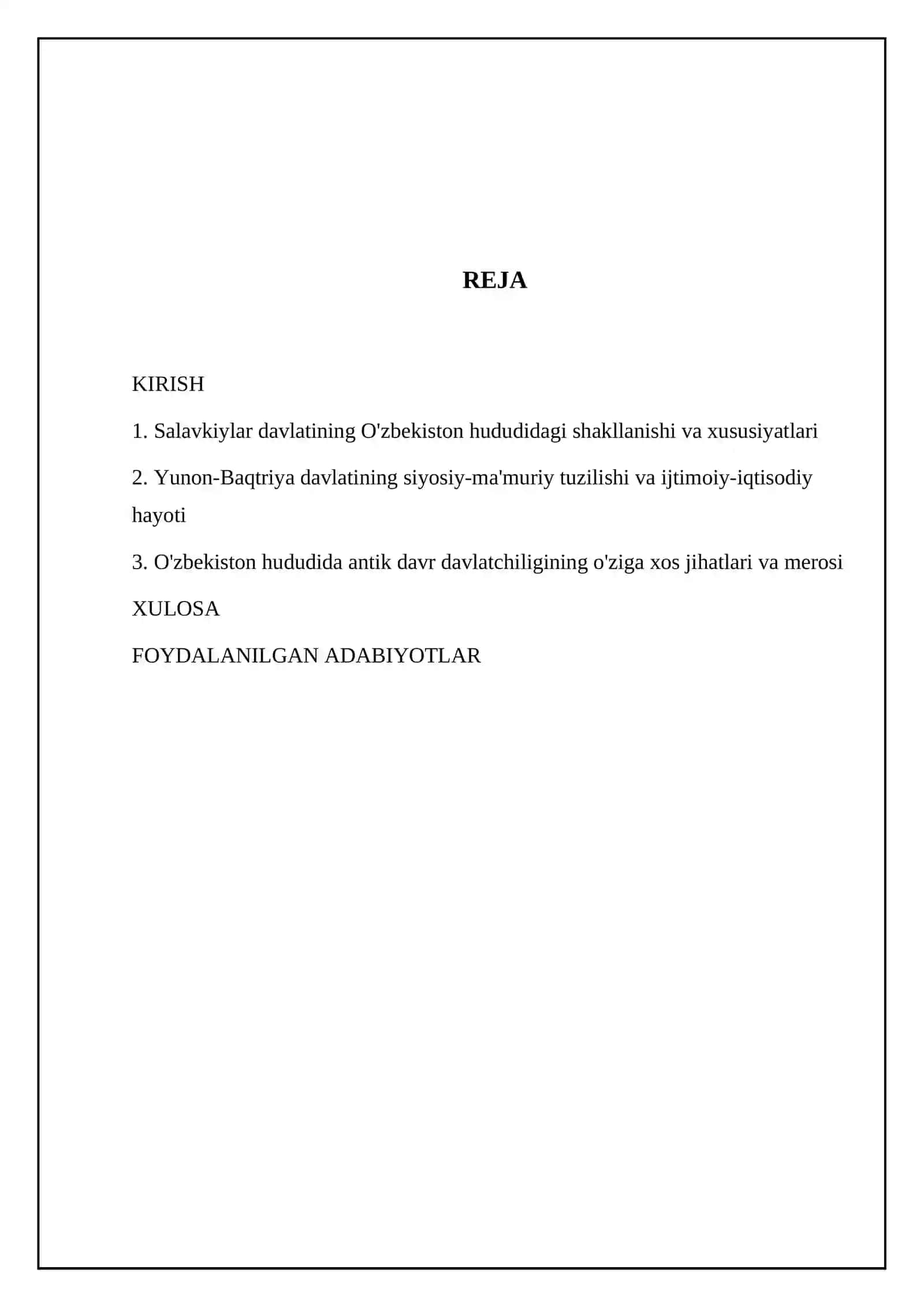 O'ZBEKISTONNING ANTIK DAVR DAVLATCHILIGI SALAVKIYLAR VA YUNON-BAQTRIYA DAVLATLARI 2