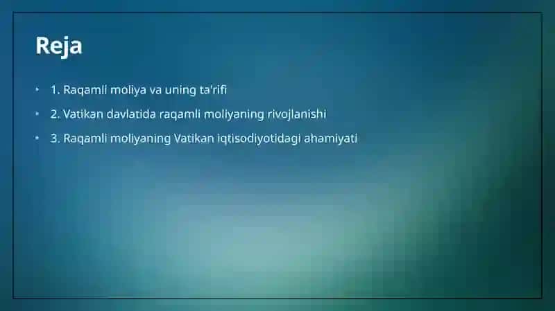 Raqamli moliya va uning ta'rifi 2