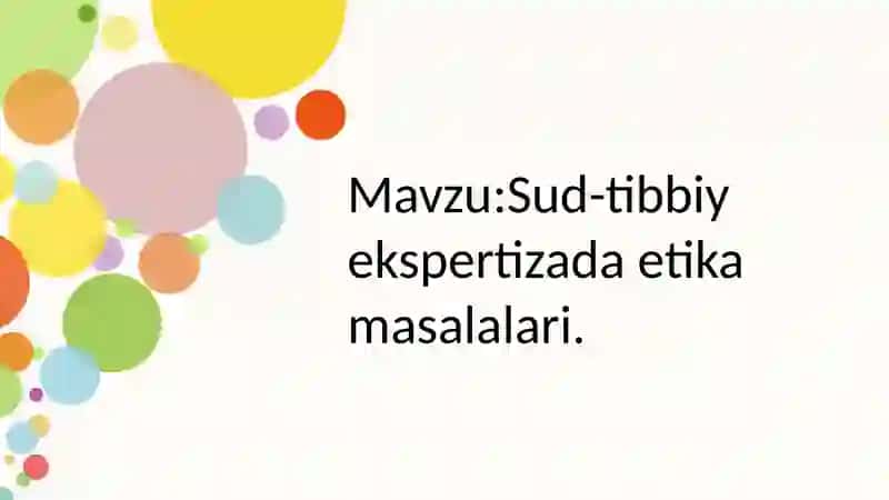 Sud-tibbiy ekspertizasi 2